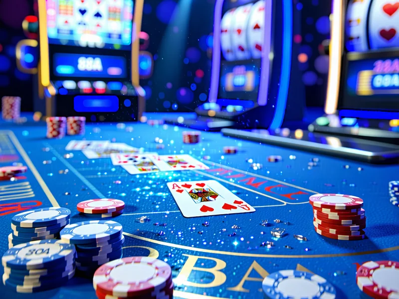 Hình ảnh giải đấu Poker 88AA với bàn chơi và chip cược