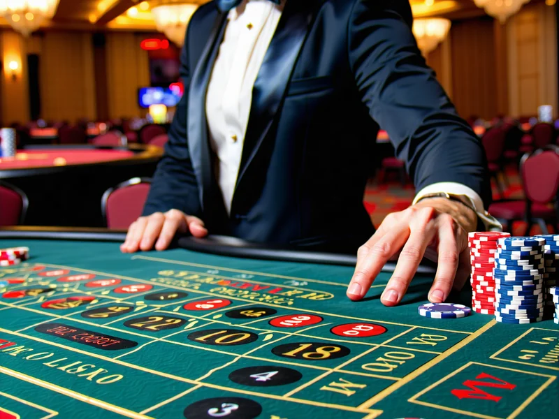 Hình ảnh bàn chơi Baccarat với người chia bài trực tiếp chuyên nghiệp tại sòng bạc trực tuyến 88AA