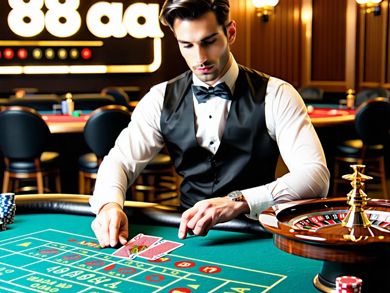 Trò chơi casino trực tiếp độc quyền với người chia bài chuyên nghiệp của 88AA