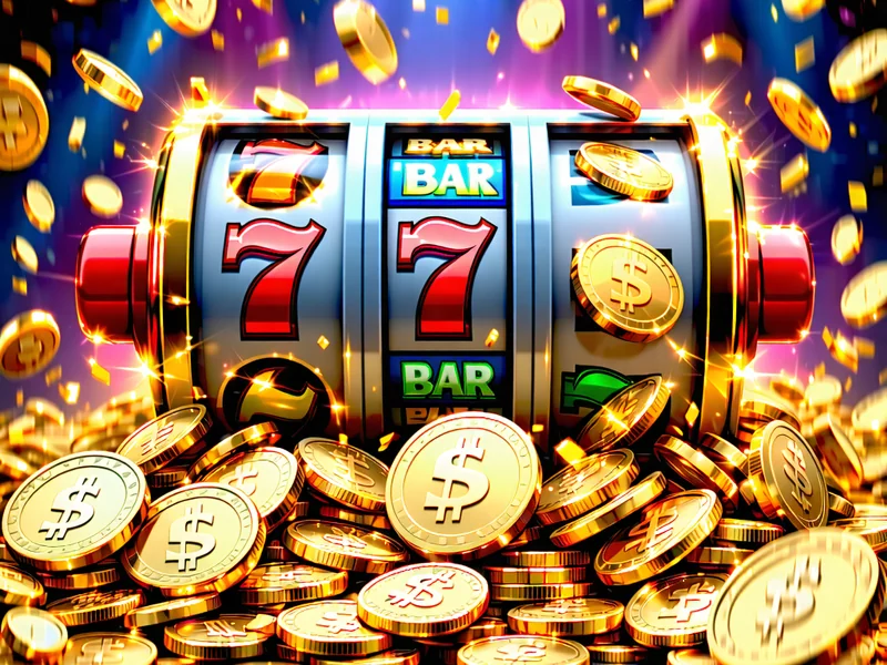 Biểu đồ tăng trưởng của Jackpot lũy tiến với số tiền lớn hiển thị trên màn hình Slot game, thể hiện cơ hội đổi đời
