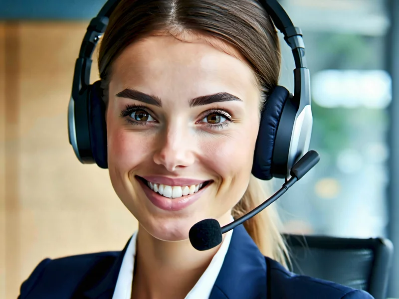 Hình ảnh một nhân viên hỗ trợ khách hàng thân thiện đang giao tiếp, tượng trưng cho dịch vụ hỗ trợ chuyên nghiệp và tận tâm của 88AA.
